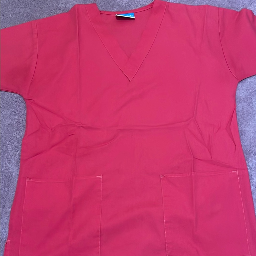 Red Scrub Set - Picture 2 of 3
